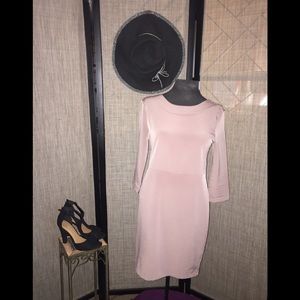 Decapolis Blush back out mini dress